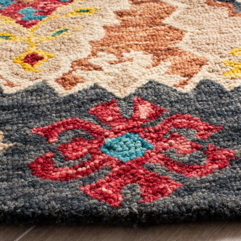SAFAVIEH Handmade Aspen Burgis Boho Tribal Wool Rug