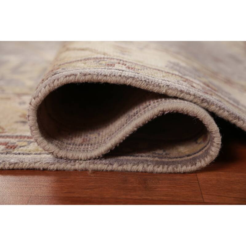 Earth Tone Oushak Indian Area Rug Handmade Wool Carpet - 6'0" x 9'1"