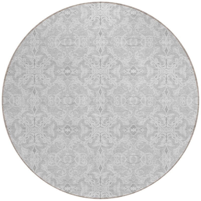 HomeRoots Medallion Transitional Rectangle Outdoor Rug