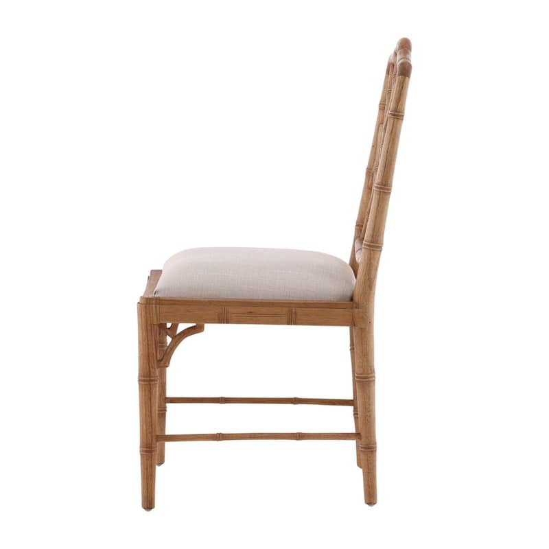Furniture Classics Sawyer Natural Mahogany Upholstered Sawyer Side Chair