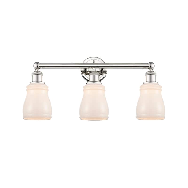 Innovations Lighting 616-3W-12-23 Ellery Vanity Ellery 3 Light 23" - Polished Nickel / White
