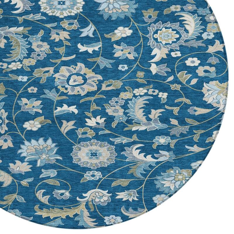 HomeRoots Floral Transitional Rectangle Outdoor Rug