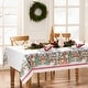 preview thumbnail 1 of 3, Storybook Christmas Village Holiday Tablecloth 60x120