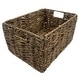 preview thumbnail 2 of 2, Medium Two-tone Walnut Storage Baskets (Set of 6)