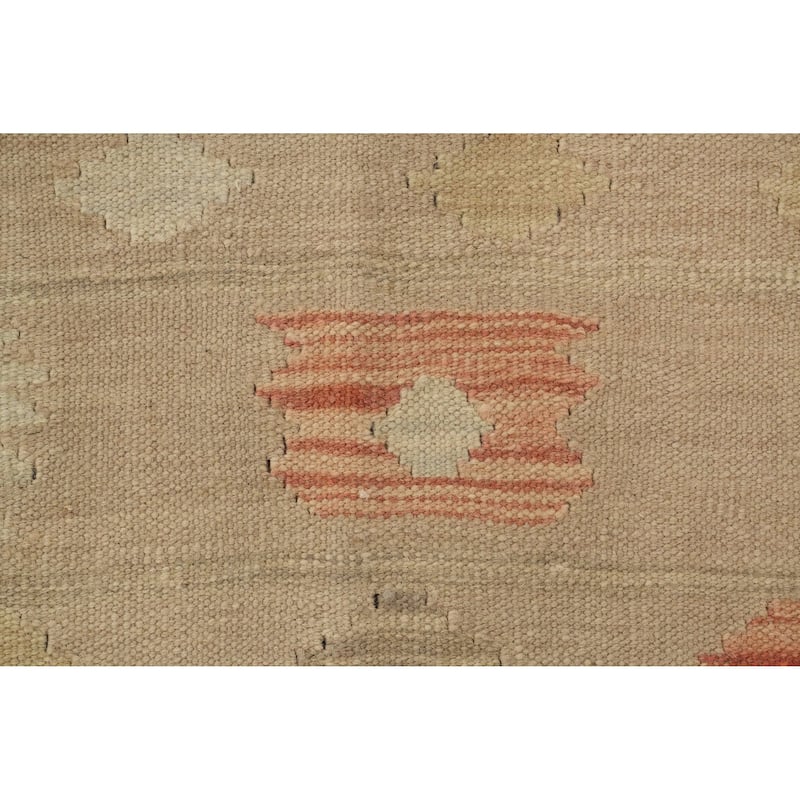 Hand Woven Oriental 100% Wool Carpet Southwestern Tribal Greys & Charcoal Kilim Area Rug - 13' 0'' X 10' 0''