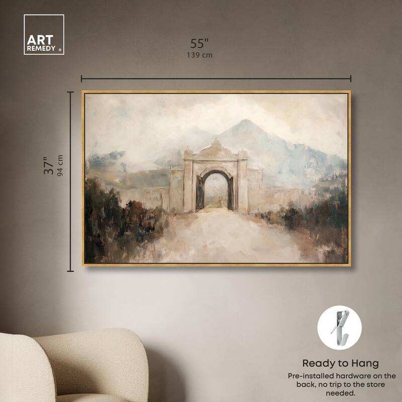 Stone Arch Canvas by Art Remedy