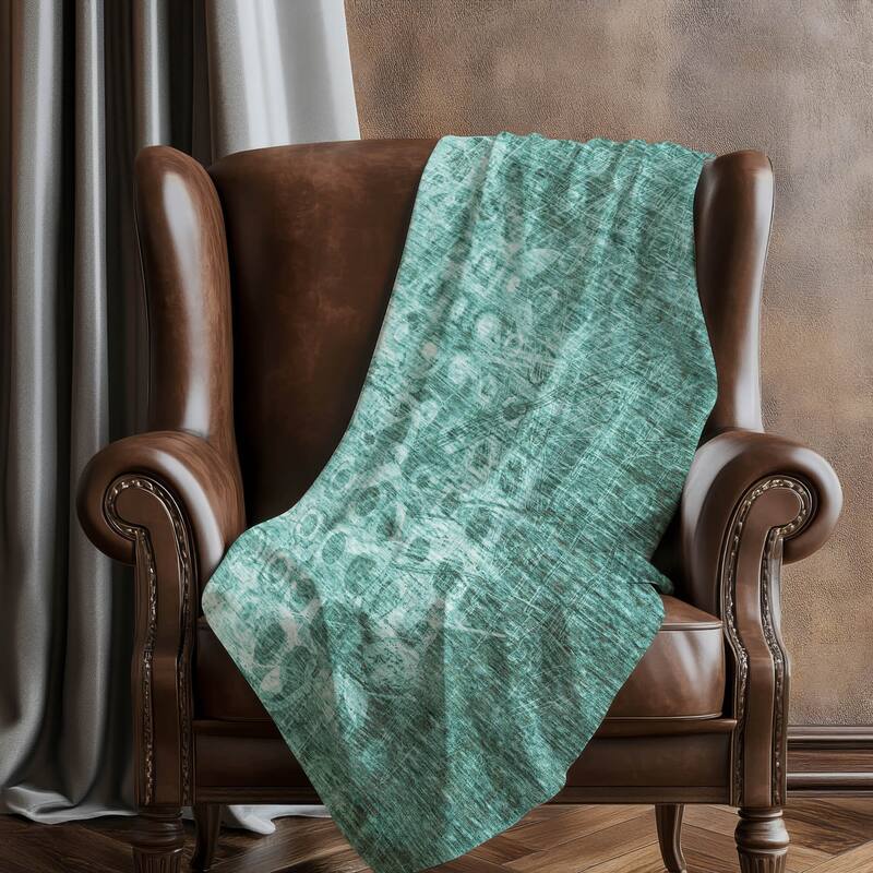 Premium Machine Washable Modern Prints Sherpa Throw Blanket