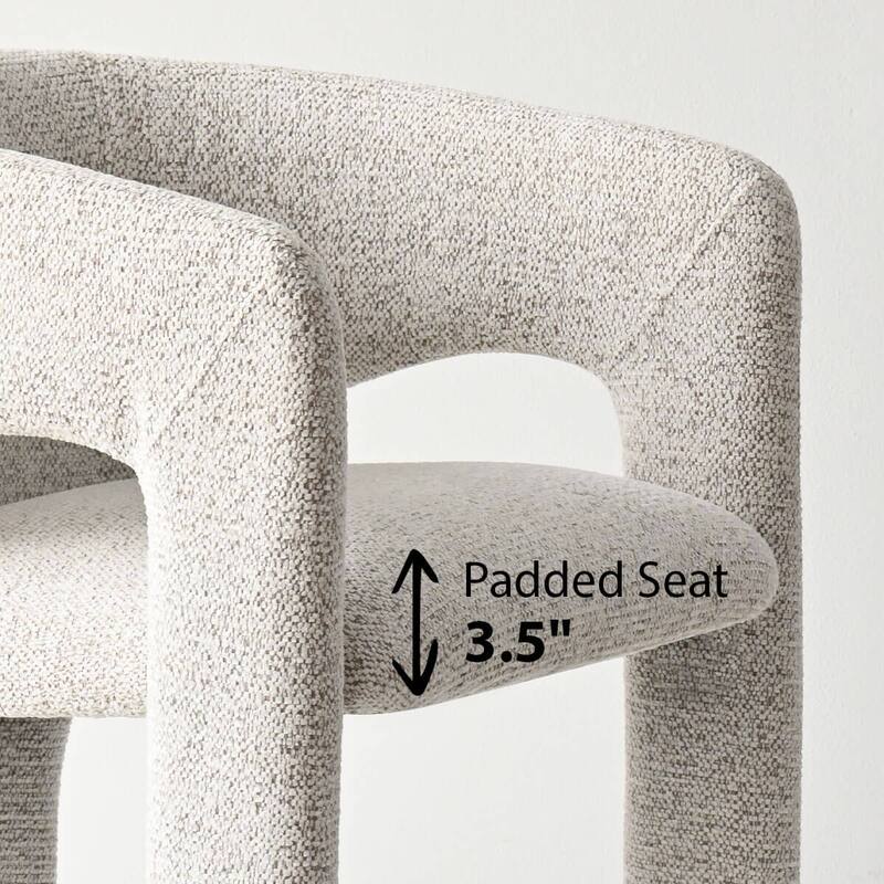 Modern Upholstered Dining Chair with Arm