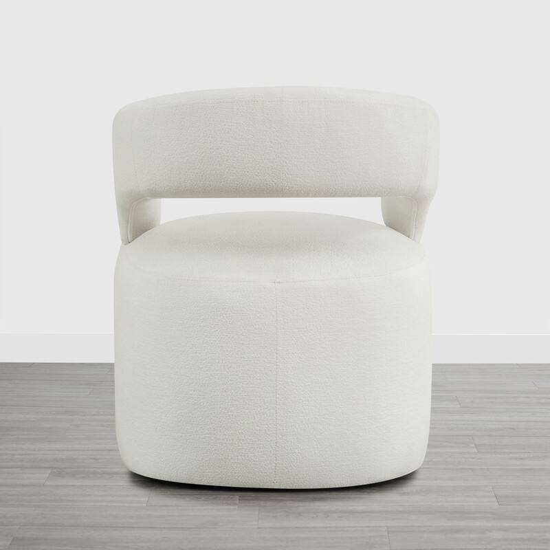 Spruce & Spring Parker Modern Mobile Dining Chair with Casters & Open Back