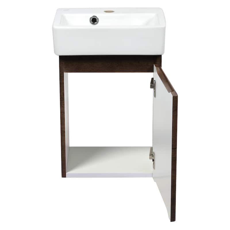 Modern Wall-Mounted Bathroom MINI-Vanity with Washbasin | Comfort Collection No Mirror