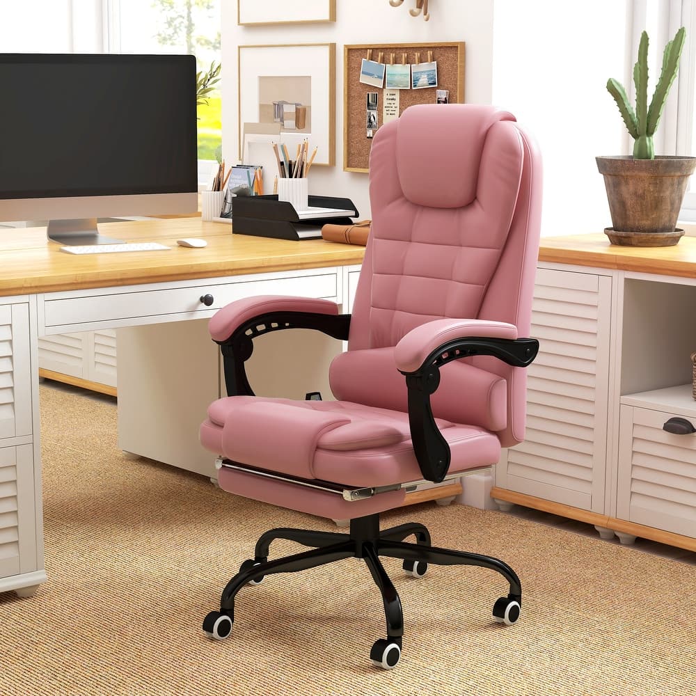 Vinsetto 7-Point Massage Office Chair High Back Executive Recliner - N/A