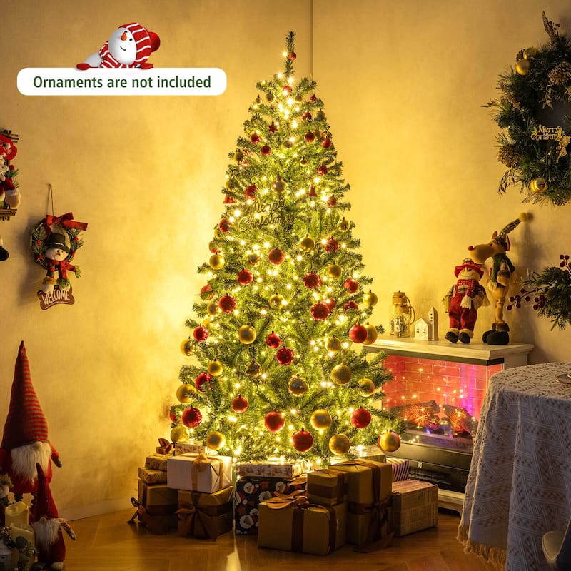 Costway 6/7/8 FT Artificial Christmas Tree with 1528/1098/680 Branch - See Details
