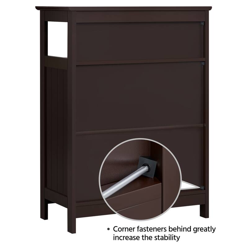 Yaheetech Bathroom Storage Cabinet with Adjustable Shelf Floor Rack