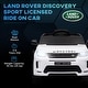 preview thumbnail 16 of 19, 12V Land Rover Discovery Sport Kids Ride-On Car with Remote Control, LED Lights, Music, 3 Speeds for 3-6 Years