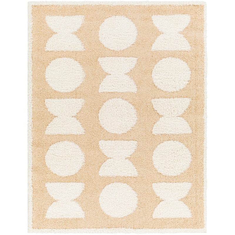 Livabliss Rodos Modern Shapes Plush Area Rug