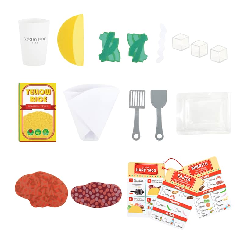 Teamson Kids My Little Helper Kids Play Taco Truck Playset