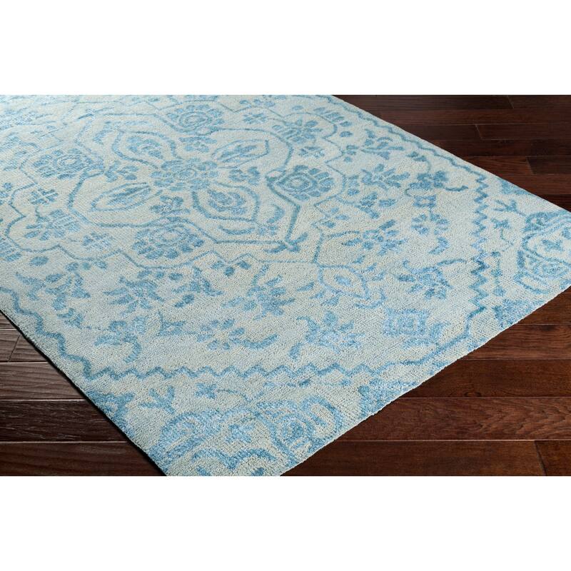 Hand-Knotted Brunoy Wool/Viscose Area Rug (2' x 3')