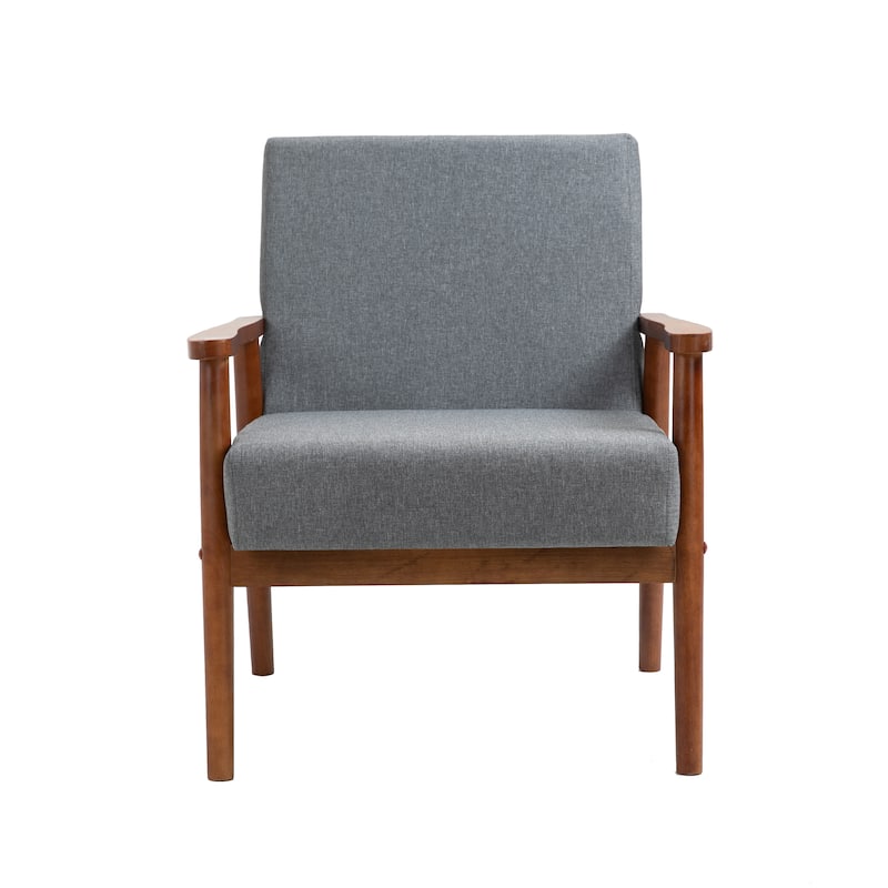 Mid-century Modern Solid Wood Armchair