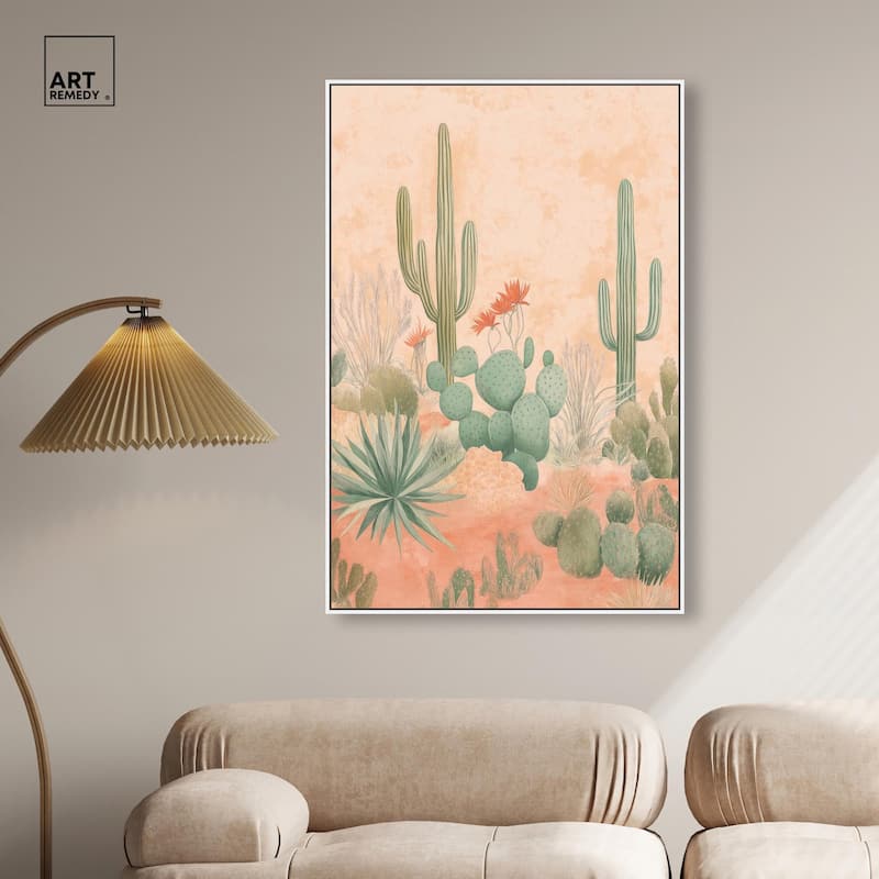 Cactus Ballet Canvas by Art Remedy