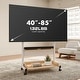 preview thumbnail 3 of 19, FITUEYES Mobile TV Stand Modern Storage TV Cart Mount for TVs Up to 85 Inch