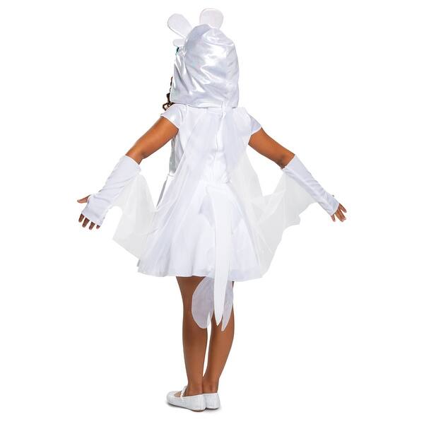 Shop Girls Light Fury How To Train Your Dragon Costume Overstock