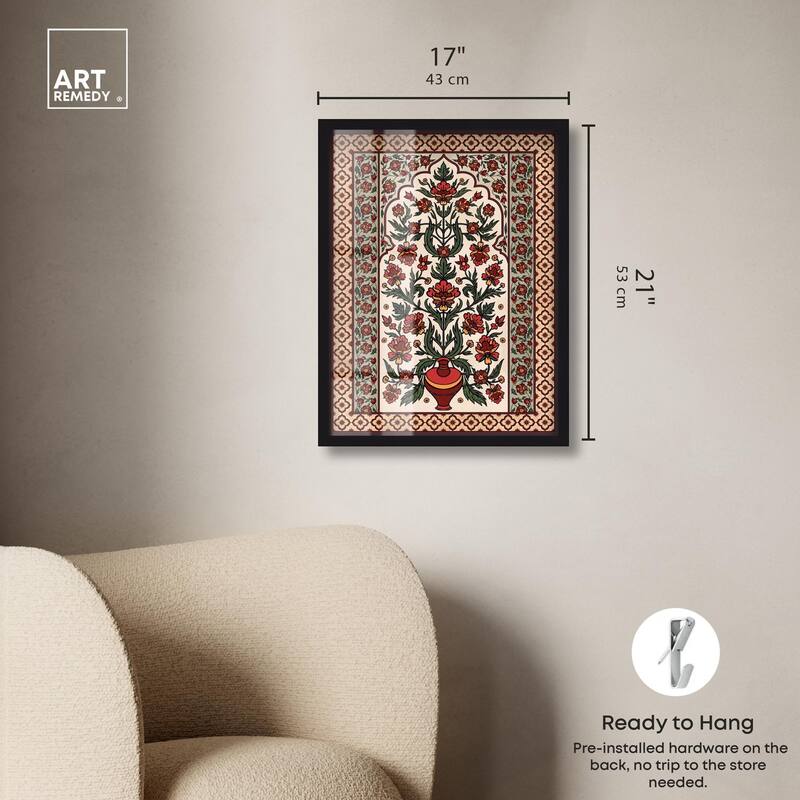 Royal Floral Mat Shadowbox by Art Remedy