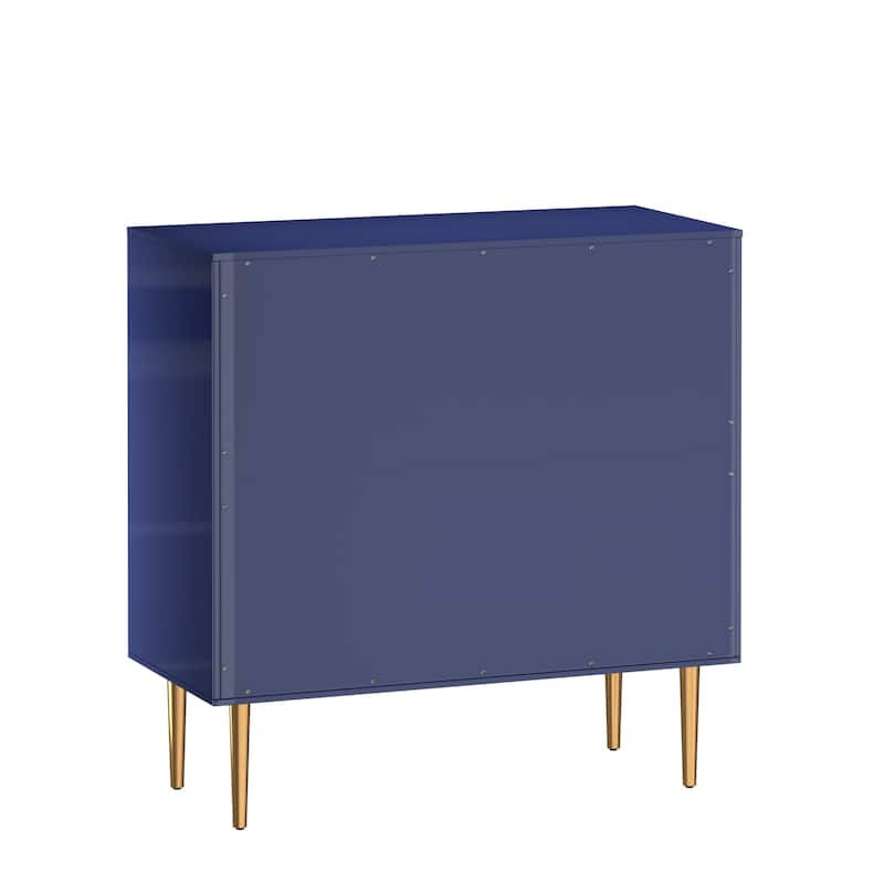2 Door White Locker Accent Cabinet
