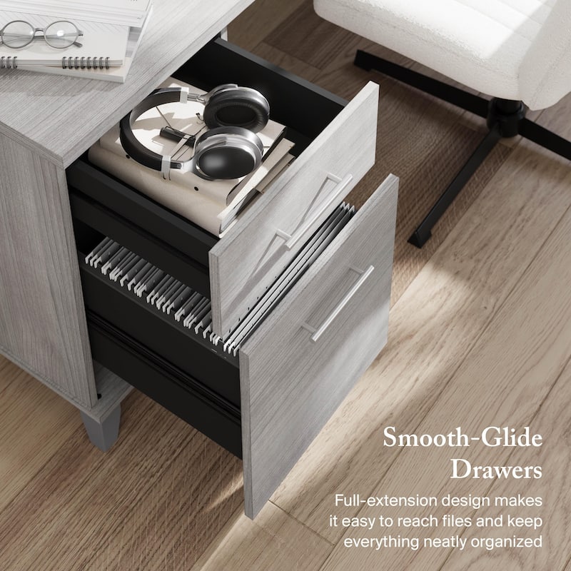 Bush Furniture Somerset 72W Office Desk with Storage Drawers