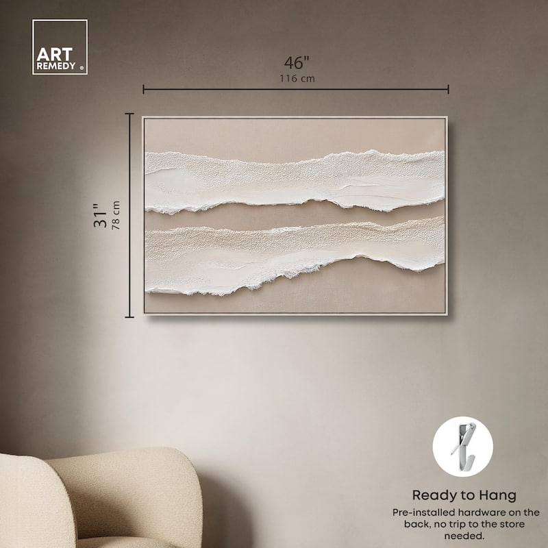 Textured Sea III Canvas by Art Remedy