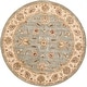 preview thumbnail 15 of 18, SAFAVIEH Handmade Royalty Karmele Traditional Oriental Wool Rug 7' Round - Blue/Beige - Round
