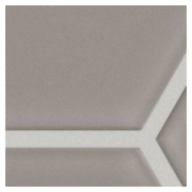 Shaw 448TS Ascendant - 9" x 11" Wall Mosaic Tile - Glass Visual - Sold - Refined Gray