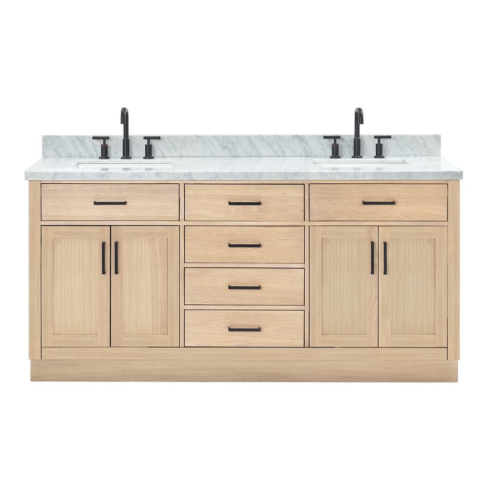 Ariel T073DCWRVO Hepburn 73" Free Standing Double Basin Vanity Set