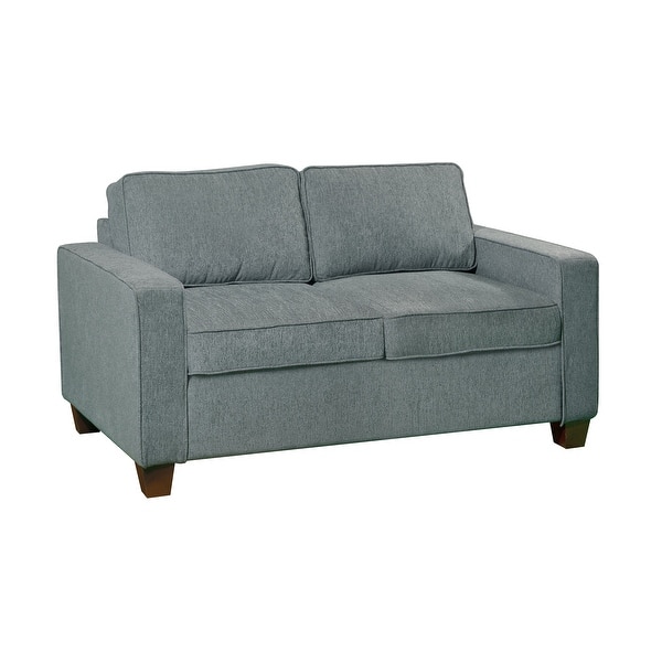 Container Furniture Direct Bentley Collection Modern Fabric Upholstered Living Room Loveseat Dark Gray Container Furniture Direct Bentley Collection Modern Fabric Upholstered Living Room Loveseat Dark Gray