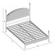 preview thumbnail 7 of 7, The Gray Barn Epona Modern Curved Metal Four Poster Bed