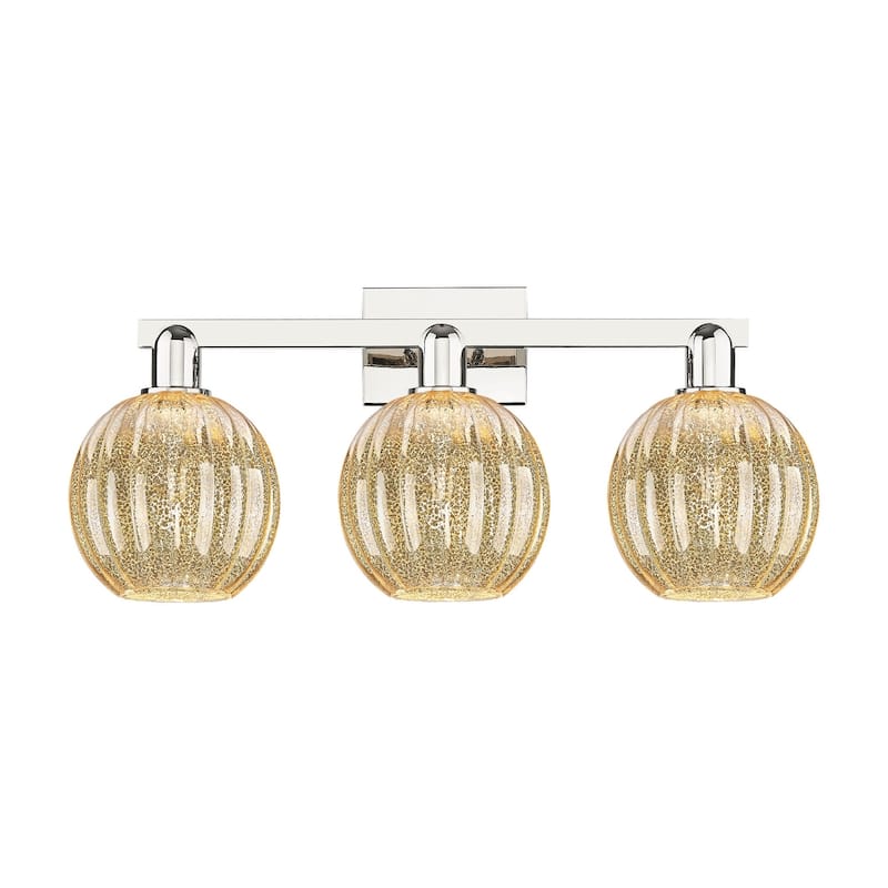 Innovations Lighting 716-3W-12-26 Preston Vanity Preston 3 Light 26" - Polished Nickel / Mercury