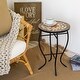 preview thumbnail 19 of 68, Indoor/Outdoor Turkish Mosaic Tile Side Table and Plant Stand