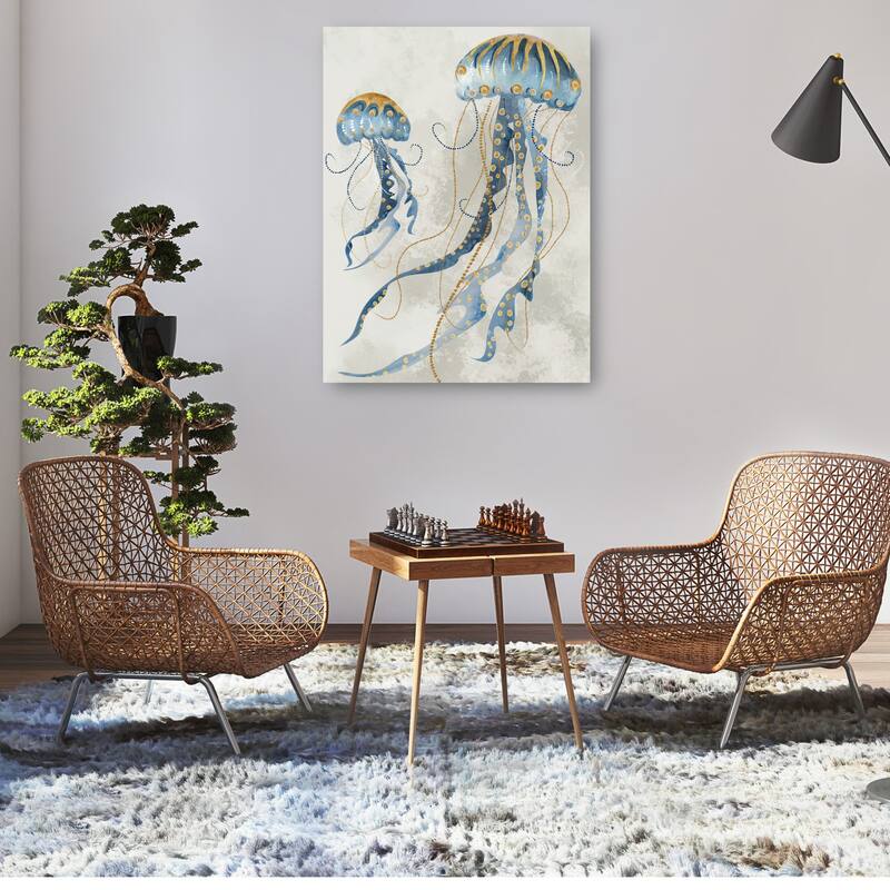 Sea Jellies II By Studio Arts Canvas Art Print
