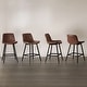 preview thumbnail 69 of 103, LUE BONA Modern Industrial Counter Stools Faux Leather Upholstered Counter Height Bar tools with Back