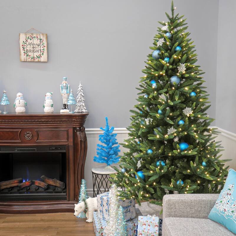 National Tree Company 7.5 ft. Pre-Lit Spada Pine Tree with LED Lights - 7.5 Foot