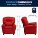 preview thumbnail 137 of 191, Contemporary Kids Recliner with Cup Holder