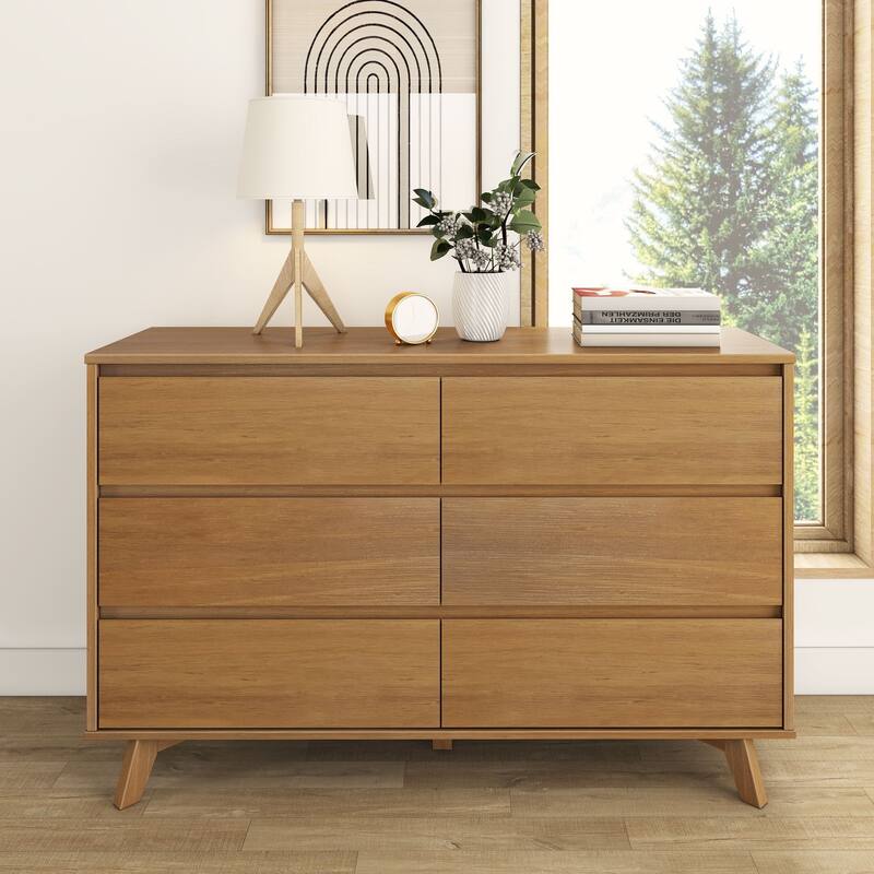 Max and Lily Scandinavian 6 Drawer Dresser