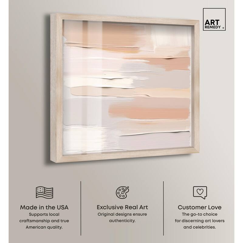 Roseate Cream Tones I Shadowbox by Art Remedy