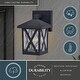 preview thumbnail 10 of 9, Vaxcel Lighting T0744 Rockford 9" Tall Outdoor Wall Sconce with Clear