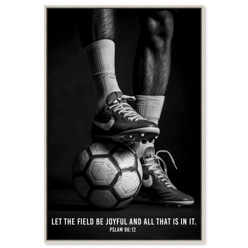 Let the Field be Joyful Canvas by Art Remedy - 16" x 24" - Silver