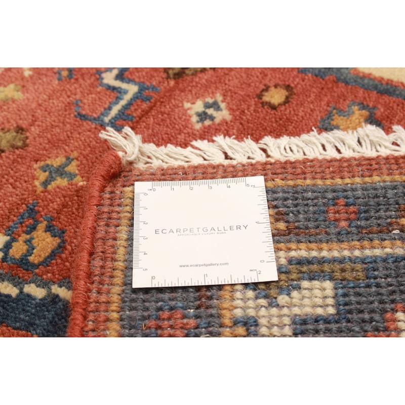 ECARPETGALLERY Hand-knotted Serapi Heritage Dark Red Wool Rug - 4'11 x 8'0