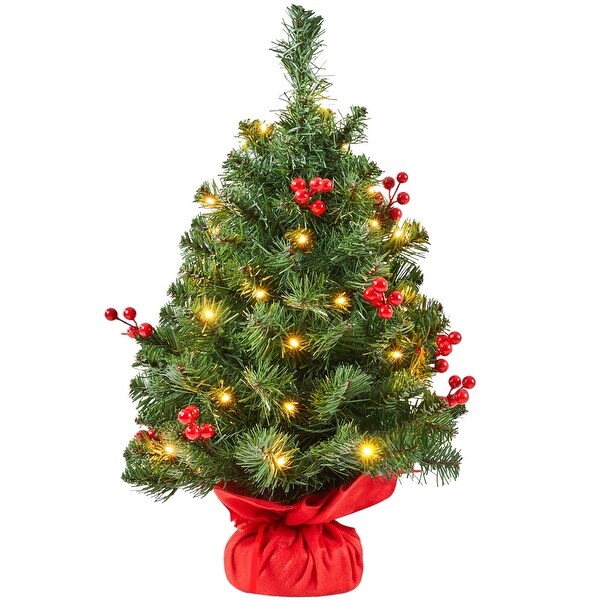 Yaheetech 2FT/3Ft Tabletop Portable Christmas Tree Holiday
