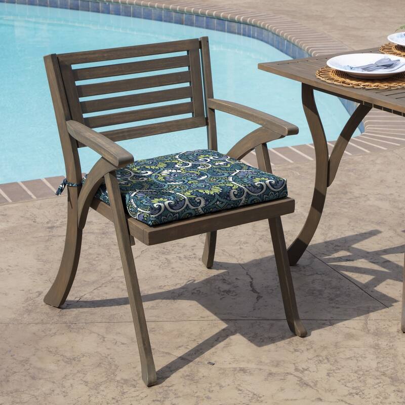 ARDEN Aurora Damask Outdoor 18 x 19 in. Seat Pad