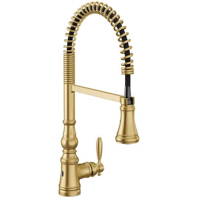 Moen S73104EW Weymouth 1.5 GPM Single Hole Pre-Rinse Pull Down Kitchen