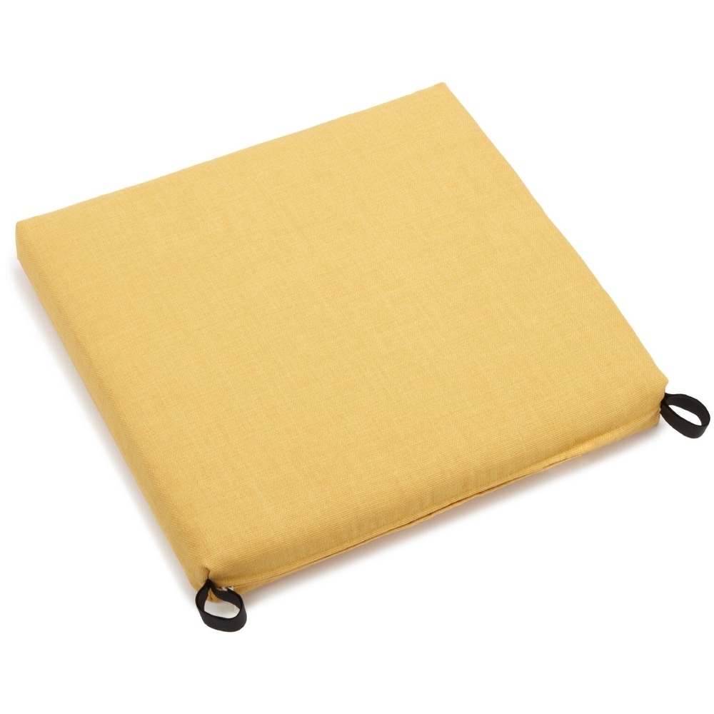 Indoor/Outdoor Polyester Solid Chair Cushion - 20 x 19