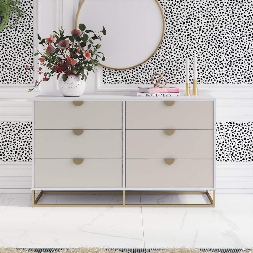 The Novogratz Kelly 6 Drawer Dresser - Overstock - 36370539